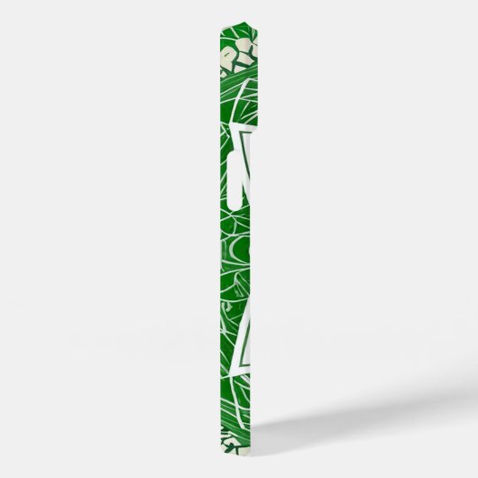 Coques Case-Mate iPhone Coeur de Fleur Celtique Vert Chakra Géométrie Sacr (Verso / Droite)