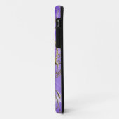 Coques Case-Mate iPhone Cœur de gemme violet, violet (Dos/Gauche)