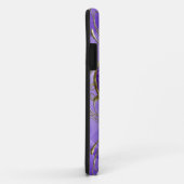 Coques Case-Mate iPhone Cœur de gemme violet, violet (Dos/Droite)