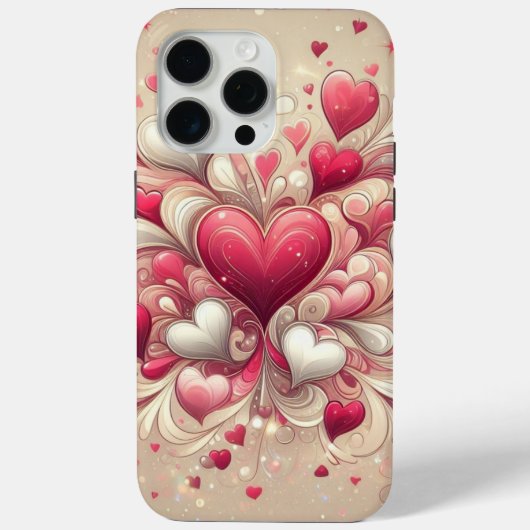 Coques Case-Mate iPhone coeur de la Saint-Valentin (Verso)