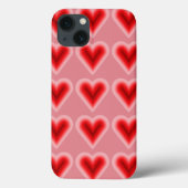 Coques Case-Mate iPhone Coeur de la Saint Valentin rose et rouge (Verso)