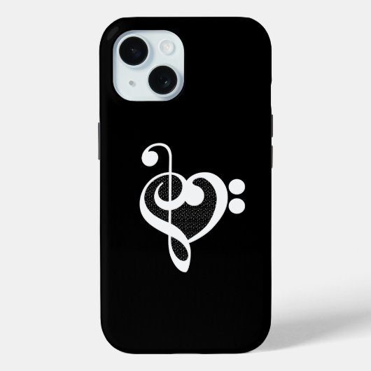 Coques Case-Mate iPhone Coeur de musique - I Love Music (Verso)