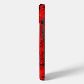 Coques Case-Mate iPhone Coeur des Roses Rouges. Ajouter un nom ou un texte (Verso / Gauche)