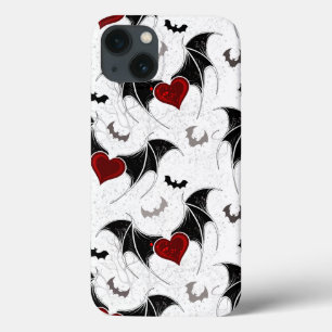 Case-Mate iPhone Case Coeur d'Halloween avec ailes de chauve-souris noir