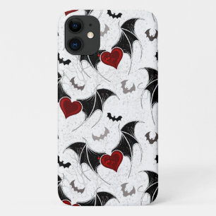 Case-Mate iPhone Case Coeur d'Halloween avec ailes de chauve-souris noir
