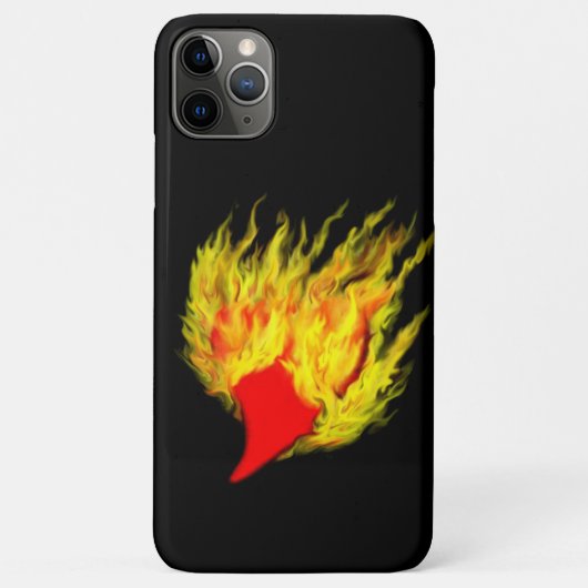 Coques Case-Mate iPhone Coeur en flammes (Dos)