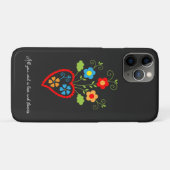 Coques Case-Mate iPhone Cœur fleuri portugais folklorique (Dos (Horizontal))
