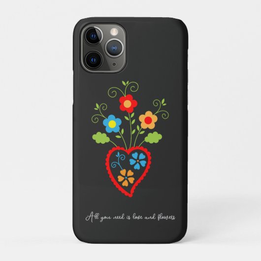 Coques Case-Mate iPhone Cœur fleuri portugais folklorique (Dos)