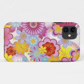 Coques Case-Mate iPhone Coeur floral avec des papillons (Dos (Horizontal))