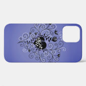Coques Case-Mate iPhone Coeur Gothique Avec Bande-Aid Violet (Verso (horizontal))