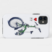 Coques Case-Mate iPhone Coeur I mon Brompton (vert) (Dos (Horizontal))
