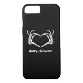 Coques Case-Mate iPhone Coeur main squelette éffrayant avec "Happy Hallowe (Dos)