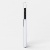 Coques Case-Mate iPhone Coeur mignon avec les yeux sur blanc (Dos/Gauche)