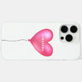 Coques Case-Mate iPhone Coeur mignon avec nom (Verso (horizontal))