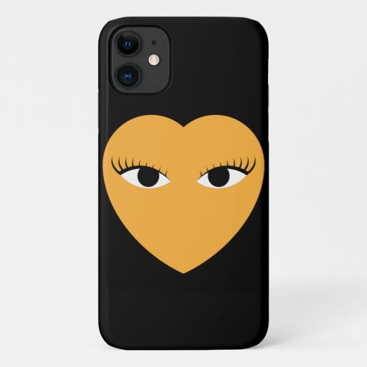 Coques Case-Mate iPhone Coeur mignon avec yeux (Dos)