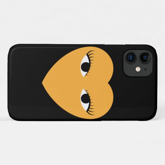 Coques Case-Mate iPhone Coeur mignon avec yeux (Dos (Horizontal))