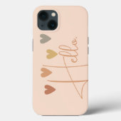 Coques Case-Mate iPhone Coeur mignon Bonjour Boho (Verso)