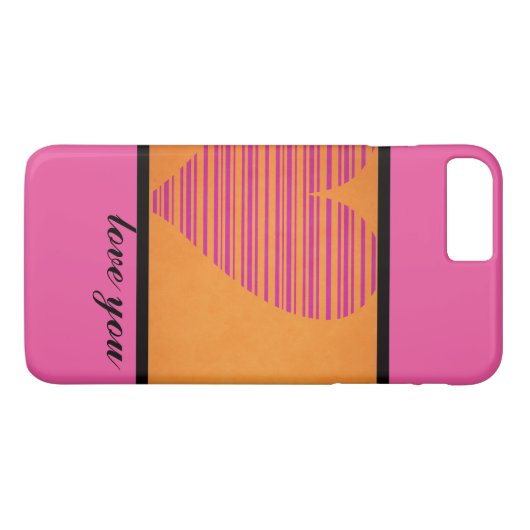 Coques Case-Mate iPhone Coeur moderne (Dos (Horizontal))