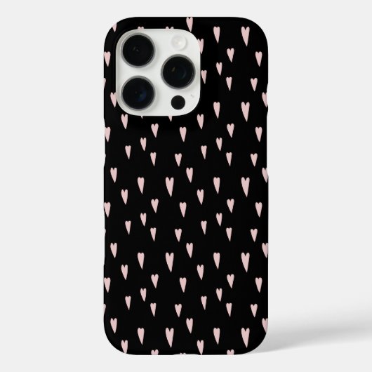 Coques Case-Mate iPhone Coeur noir et rose (Verso)