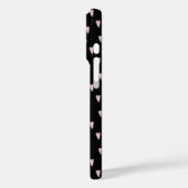 Coques Case-Mate iPhone Coeur noir et rose (Verso / Gauche)