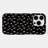 Coques Case-Mate iPhone Coeur noir et rose (Verso (horizontal))