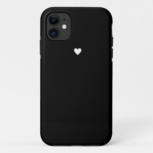 Coques Case-Mate iPhone Coeur noir mignon (Dos)