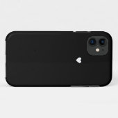 Coques Case-Mate iPhone Coeur noir mignon (Dos (Horizontal))