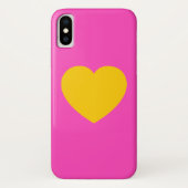 Coques Case-Mate iPhone Coeur or jaune (Dos)