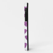 Coques Case-Mate iPhone Cœur pailleté rose (Dos/Gauche)
