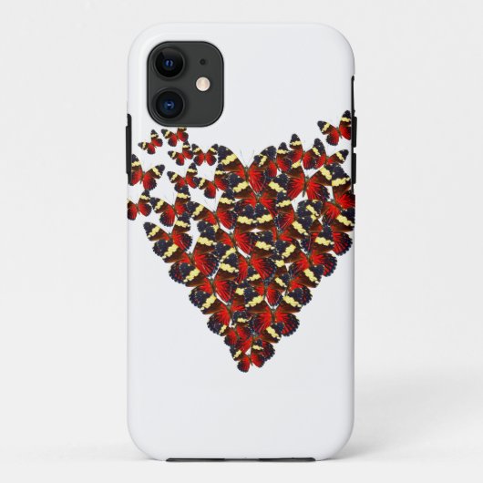 Coques Case-Mate iPhone Coeur papillon (Dos)