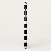 Coques Case-Mate iPhone Coeur personnalisé et rayures noires (Dos/Gauche)