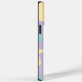 Coques Case-Mate iPhone Coeur personnalisé - Rose pastel, Jaune, Violet & (Verso / Droite)