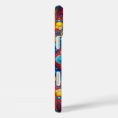 COQUES Case-Mate iPhone COEUR PSYCHADELIQUE BLEU ROUGE ORANGE JAUNE (Verso / Droite)