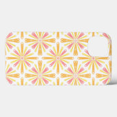 Coques Case-Mate iPhone Coeur radial Sunburst Motif rose Jaune (Verso (horizontal))