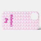 Coques Case-Mate iPhone Coeur romantique Conception de la Saint-Valentin (Verso (horizontal))