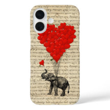 Coeur romantique éléphant