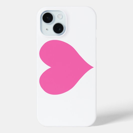 Coques Case-Mate iPhone Coeur rose chaud mignon (Verso)