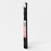 Coques Case-Mate iPhone Coeur rose de fausse pierre d'arc (Dos/Gauche)