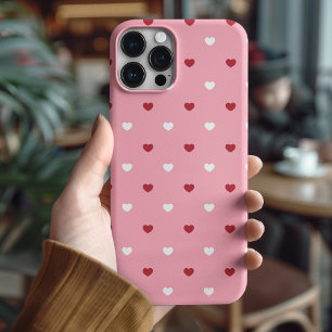 Coque Pour iPhone 15 Coeur rose et rouge élégant Saint-Valentin