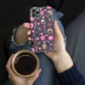 Coques Case-Mate iPhone Coeur rose mignon et Flower Chien Maman Photo Coll