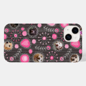 Coques Case-Mate iPhone Coeur rose mignon et Flower Chien Maman Photo Coll (Verso (horizontal))