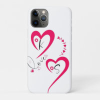 Cœur Rose Minimal Amour