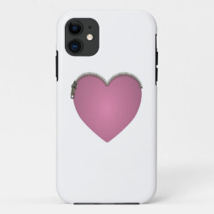 Coque Case-Mate Pour iPhone Coeur rose Zipped