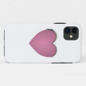 Coques Case-Mate iPhone Coeur rose Zipped (Dos (Horizontal))