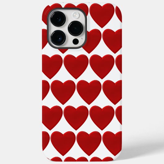 Coques Case-Mate iPhone Coeur rouge (Verso)
