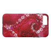Coques Case-Mate iPhone Coeur rouge (Dos (Horizontal))