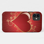 Coques Case-Mate iPhone Coeur rouge (Dos (Horizontal))