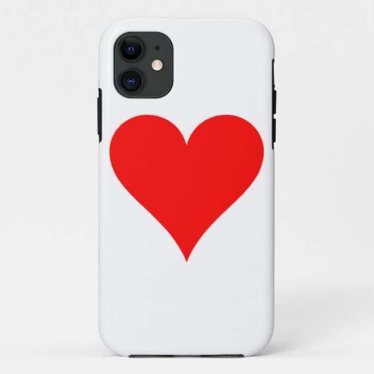 Coques Case-Mate iPhone Coeur rouge (Dos)