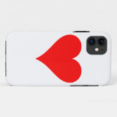 Coques Case-Mate iPhone Coeur rouge (Dos (Horizontal))