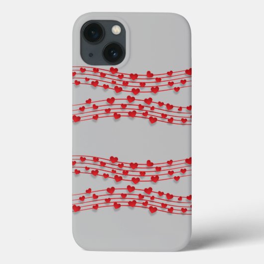 Coques Case-Mate iPhone Coeur rouge (Verso)